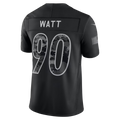 #90 T.J. Watt Black Salute to Service Stitched Jersey Back View - Season Must Have