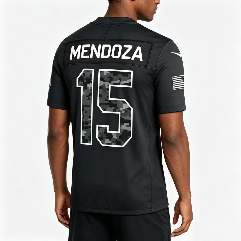 #15 Mendoza Budget Friendly Fan Pick 2026 Salute to Service Stitched Jersey