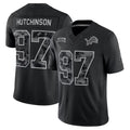 #97 Aidan Hutchinson Black 2026 Salute to Service Stitched Jersey Front View - Game Day Essential