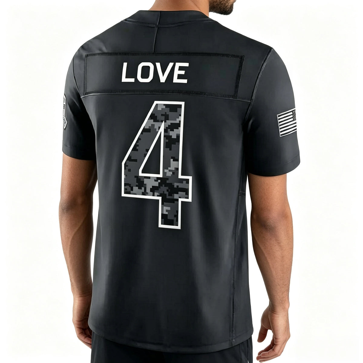 #4 Jeremiyah Love Top Rated Fan Favorite 2026 Salute to Service Stitched Jersey