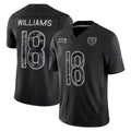 #18 Caleb Williams Black 2026 Salute to Service Stitched Jersey Front View - Biggest Sale of the Season