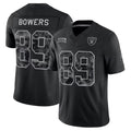 #89 Brock Bowers Black 2026 Salute to Service Stitched Jersey Front View - Holiday Countdown Surprise