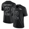 #2 Patrick Surtain II Black 2026 Salute to Service Stitched Jersey Front View - Top Rated Fan Favorite