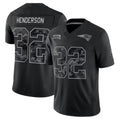 #32 TreVeyon Henderson Black 2026 Salute to Service Stitched Jersey Front View - Big and Tall Plus Size