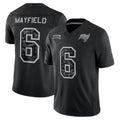 #6 Baker Mayfield Black 2026 Salute to Service Stitched Jersey Front View - White Elephant Exchange Gift
