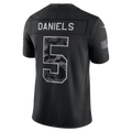 W.Commanders #5 Jayden Daniels Sports Bar Outfit 2026 Salute to Service Stitched Jersey