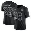 #28 De'Von Achane Black 2026 Salute to Service Stitched Jersey Front View - Best Friend Gift